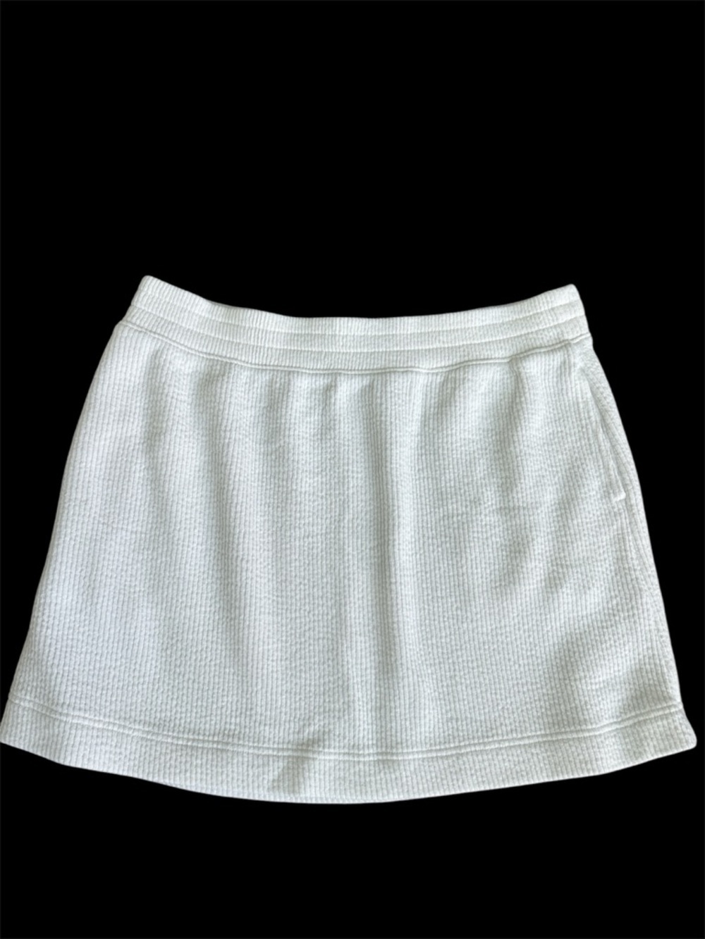 aerie White Mini Knit Skirt - soft